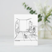 トイレがお尻ひび ポストカード (スタンド正面)