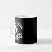 トイレつまりそうで焦るクラブ コーヒーマグカップ (正面左)
