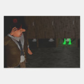 トイレで驚く ラッピングペーパーシート (正面3)