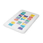 トイレにセルフィーがないおもしろい バスマット (アングル)