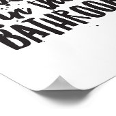 トイレにセルフィーなし ポスター (角)