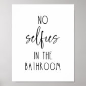 トイレにセルフィーは無おもしろいい ポスター (正面)