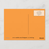 トイレに座っているパンプキン ポストカード (裏面)