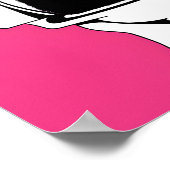 トイレに座る猫 ポスター (角)