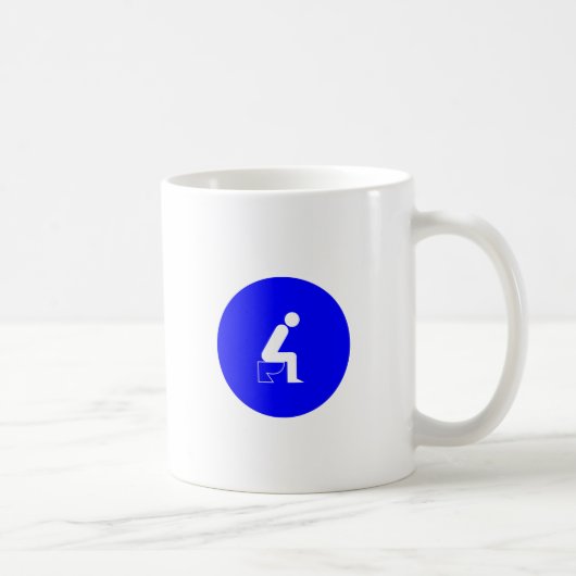 トイレに座る コーヒーマグカップ (右)