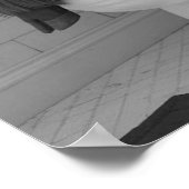 トイレに腰掛け読る高地の牛 ポスター (角)