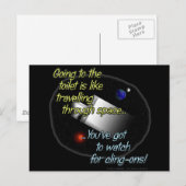 トイレに行くのは旅行通り… ポストカード (正面/裏面)