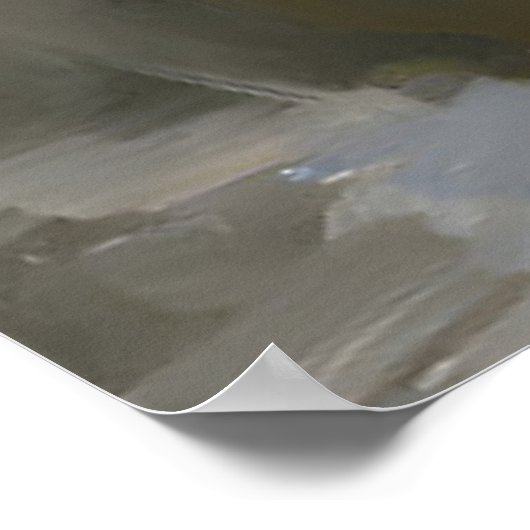 トイレに行くネコポップ・アートのモリゾ女 ポスター (角)