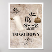 トイレに行こうとしている ポスター (正面)