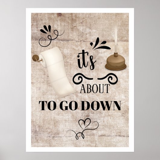 トイレに行こうとしている ポスター (正面)