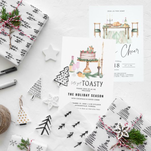 トイレに行こう |ホリデーパーティー招待状