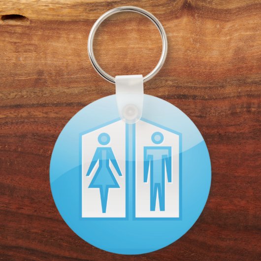 トイレのアイコン キーホルダー (正面)