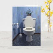 トイレのグリーティングカード カード (黄色い花)