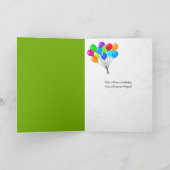 トイレのバースデーキャンドル紙 カード (内部)