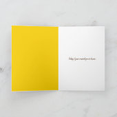 トイレのヒマワリの花束転が カード (内部)