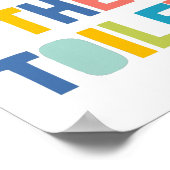 トイレのフラッシュ、子供用バスルームの装飾 ポスター (角)