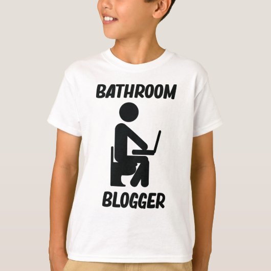トイレのブロガー Tシャツ (正面)