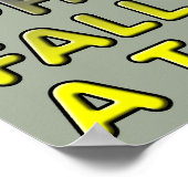 トイレのポスタおもしろいーのサイン ポスター (角)