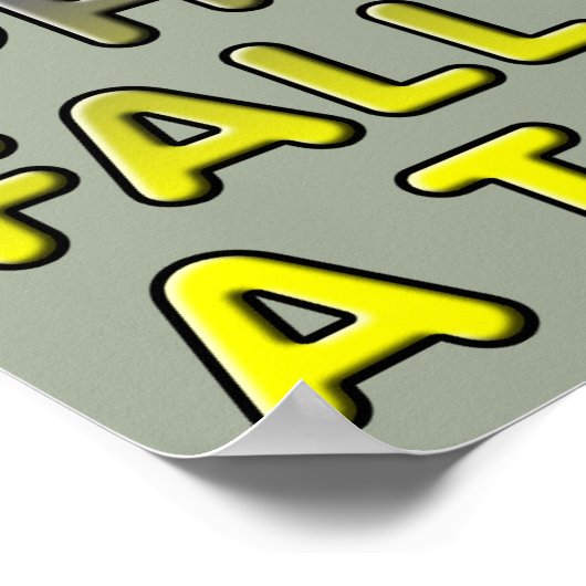 トイレのポスタおもしろいーのサイン ポスター (角)