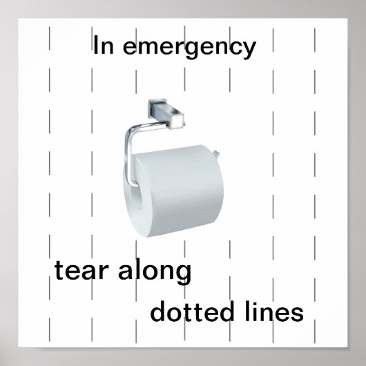 トイレのユーモアのポスター ポスター (正面)