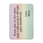 トイレのユーモア バスマット (正面縦)