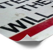 トイレのルールと警告の ポスター (角)