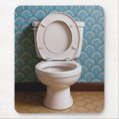 トイレのレトロ マウスパッド (正面)