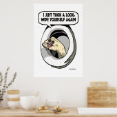 トイレの人形の手 ポスター (キッチン)