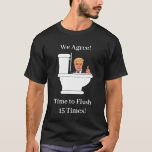 トイレの切り捨てアンチ切り捨て時間 Tシャツ