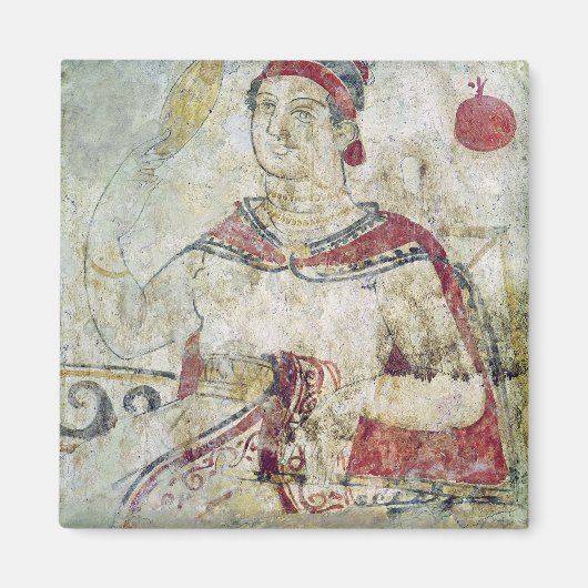 トイレの女性、葬式の詳細 マグネット (正面)