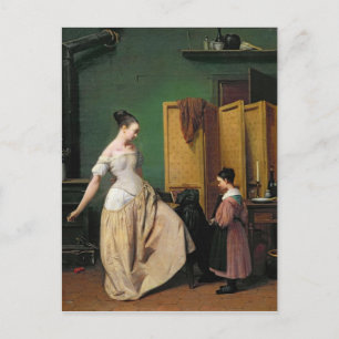 トイレの女性, 1835 ポストカード