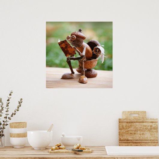 トイレの小妖精や小人の上のAcorn ポスター (キッチン)