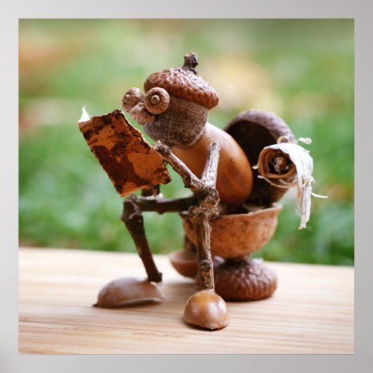 トイレの小妖精や小人の上のAcorn ポスター (正面)