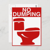 トイレの標識を捨てない ポストカード (正面/裏面)