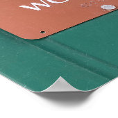 トイレの標識女性のカーボーイ ポスター (角)