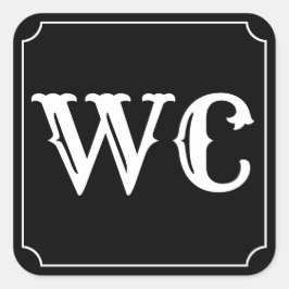 トイレの標識 スクエアシール