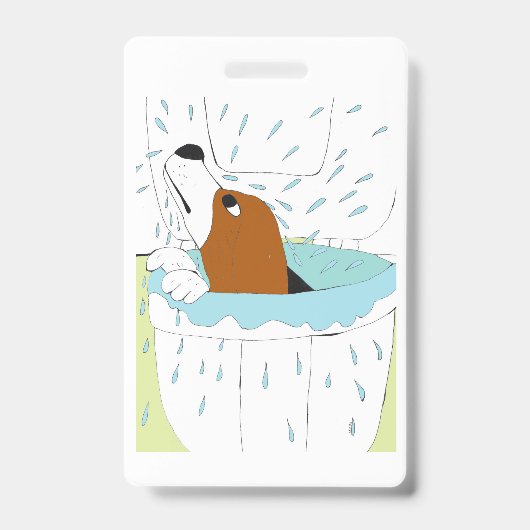 トイレの犬 バッジ (裏面)