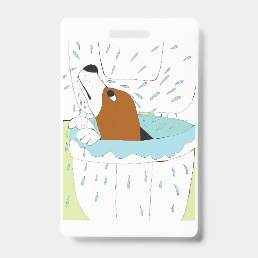 トイレの犬 バッジ (正面)
