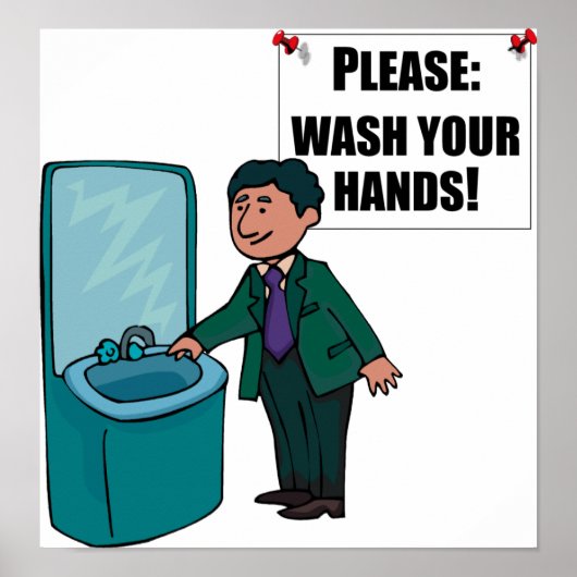 トイレの看板お手洗い ポスター (正面)