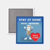 トイレの空の紙転がと安全第一メッセージ マグネット (正面/裏面)