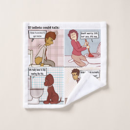 トイレもしが話せる ウォッシュタオル