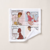 トイレもしが話せる バスタオルセット (ウォッシュタオル)