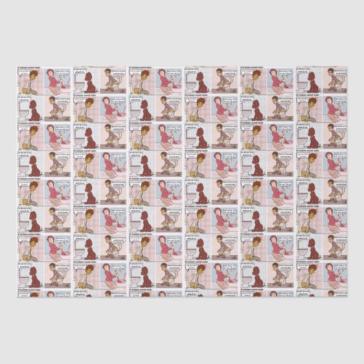 トイレもしで話せるティッシュペーパー 薄葉紙 (正面)