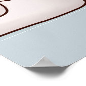 トイレもしで青いポスタ淡い色のーが話せる ポスター (角)