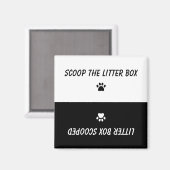 トイレをリバーシブルにすくう手跡 マグネット (正面/裏面)