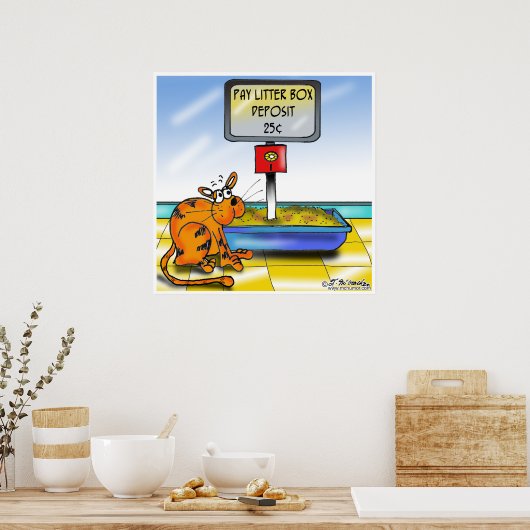 トイレを払う ポスター (キッチン)