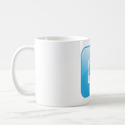 トイレアイコンコーヒーマグ コーヒーマグカップ (左)