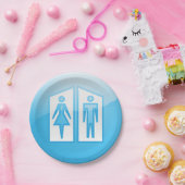 トイレアイコン紙プレート ペーパープレート (パーティー)