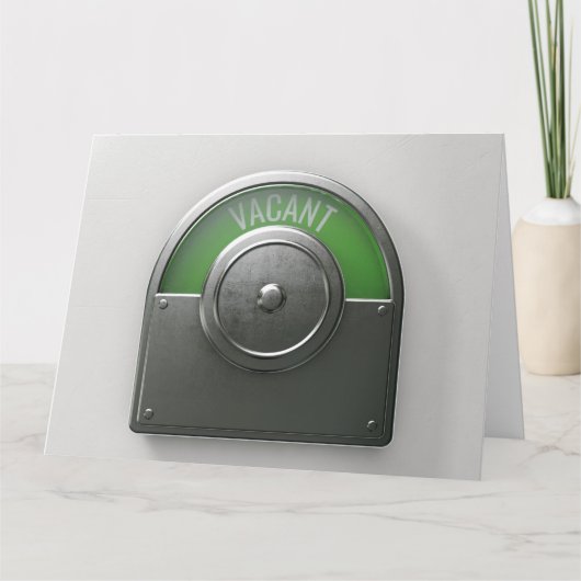 トイレインジケータ空きカード カード (正面)