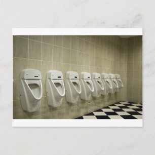 トイレインテリア（小便器の列） ポストカード